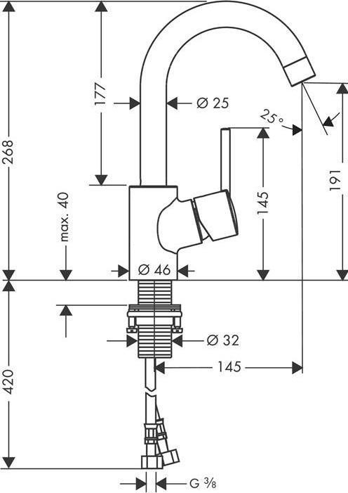 Produktbild hansgrohe Talis S Chrom
