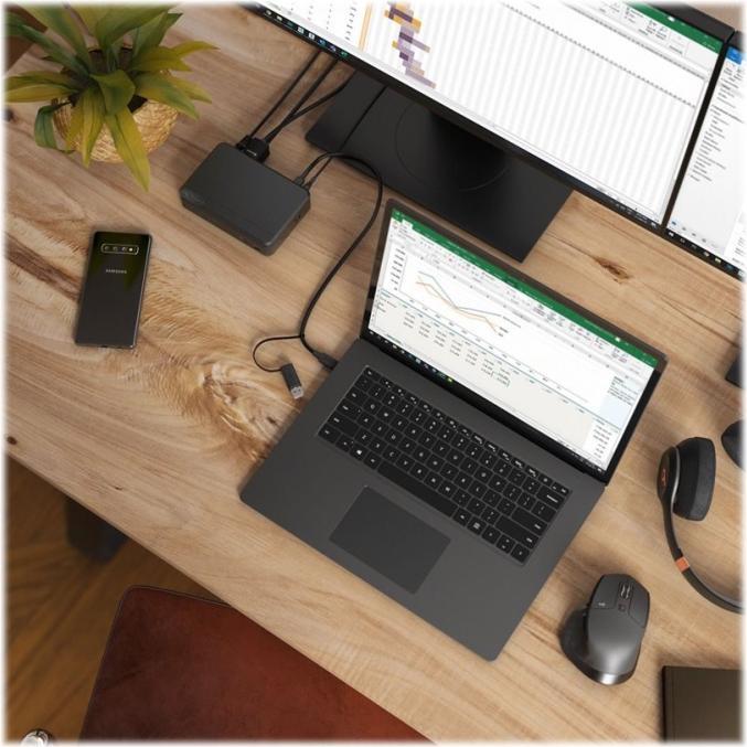Produktbild Alogic Docking Station Universal Twin HD USB-C & USB-A (USB-A, USB-C, 10 Ports)