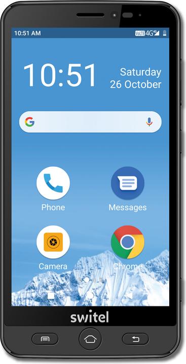 Actual product image Switel VS700 (16 GB, Black, 5.50", Single SIM, 13 Mpx, 4G)