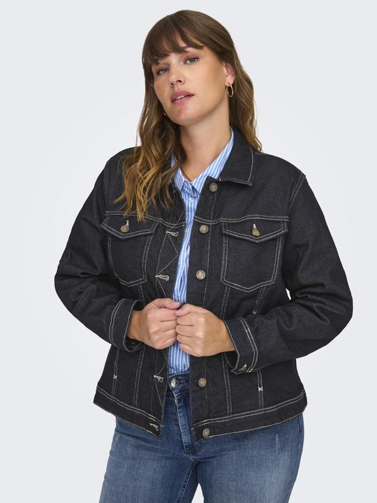 Produktbild Only Fly-Away Kragen Ärmelbündchen mit Knopf Jacke Jeansjacke (52)