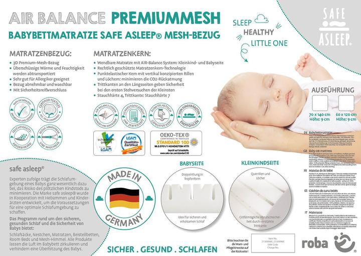 Produktbild Roba Air Balance Premiummesh (60 x 120 cm)