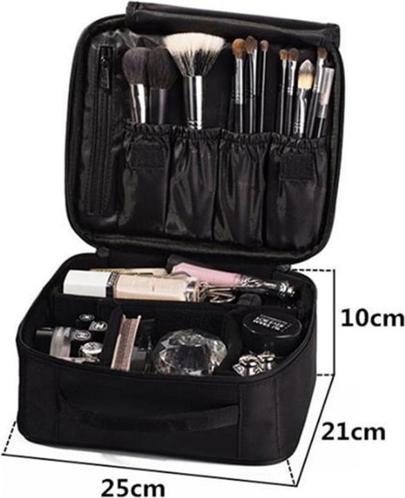 Actual product image JTI Practical and waterproof cosmetics case - black