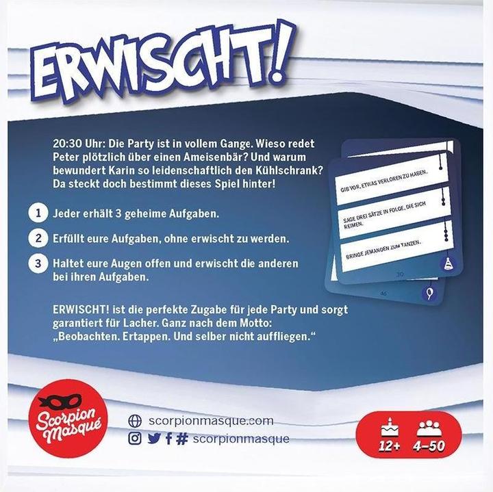 Actual product image Scorpion Masque LSMD0014 - Erwischt! - Card game, for 4 to 50 players, ages 12+ (DE new edition) (German)