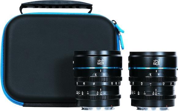 Actual product image Sirui MS-2SXB Nightwalker Series 16 & 75mm T1.2 S35 Manual Focus Cine Lens Bundle (X Mount, Black) (Fujifilm X, APS-C / DX)