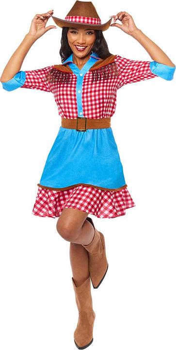 Produktbild Amscan Wilde Cowgirl Lady Damenkostüm (W34/L36)