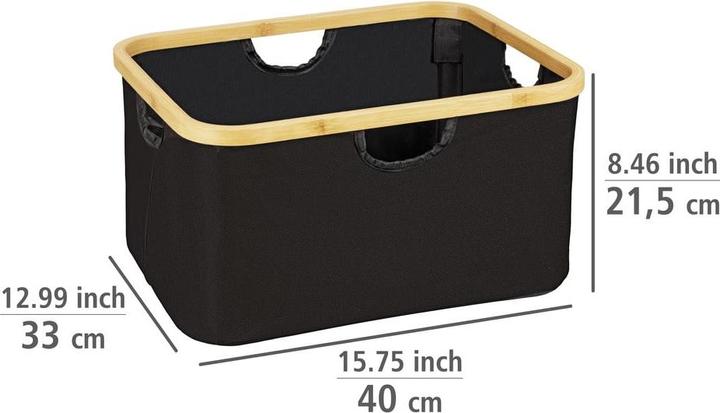Image du produit Wenko Korb Mod. Ecori, 2er Set Textilien aus 100 % recyceltem Polyester (2 x)