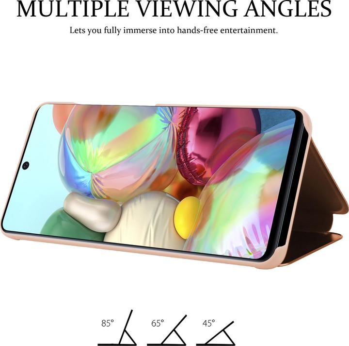 Actual product image Cadorabo Book Smart View Mirror Cover (Samsung Galaxy A71)