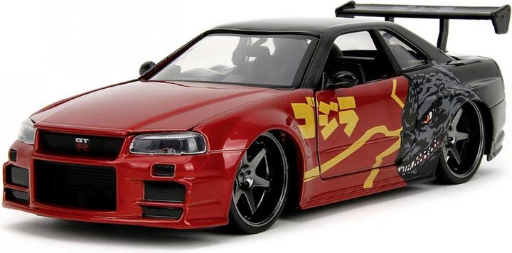 Actual product image Jada Godzilla Nissan GTR 1:24
