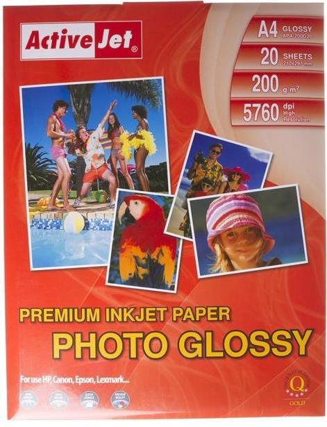 Produktbild Activejet AP4-200G20 Fotopapier Glanz (200 g/m², 20 x)