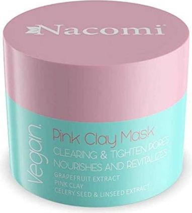 Nacomi Vegan Pink Clay Mask Pink Cleansingtringent 50Ml (50 ml)