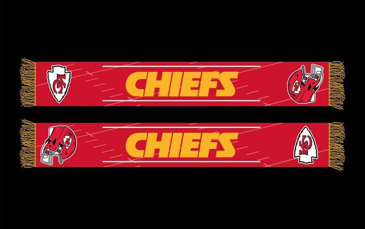 Image du produit Great Branding Kansas City Chiefs HD écharpe jacquard tricotée 145 x 20cm