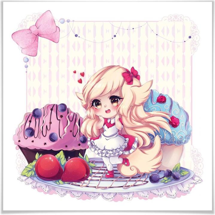 Produktbild Trenddeko La Doll Blanche - Chibi Belle (50 x 50 cm)