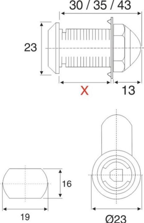 Produktbild BMB Hebelverschluss System 600 verschiedenschliessend bis 22 mm inkl. Innenzylinder