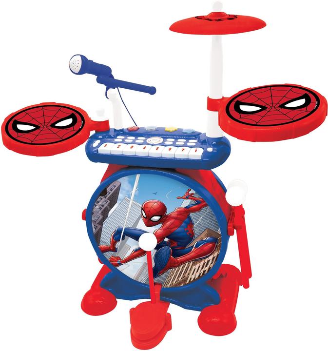 Immagine prodotto Lexibook Batteria elettronica di Spider-Man con tastiera e seggiolino (Multilingue)
