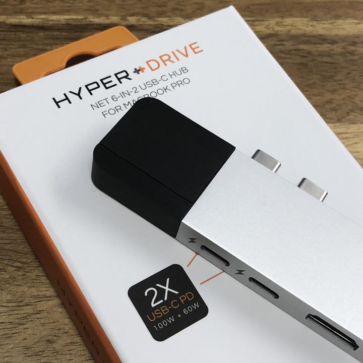 Actual product image Hyperdrive Net 6-in-2 (Thunderbolt, 2 Ports)