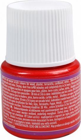 Produktbild Pebeo Deco Perlmutt Acrylfarben (Rot, 45 ml)