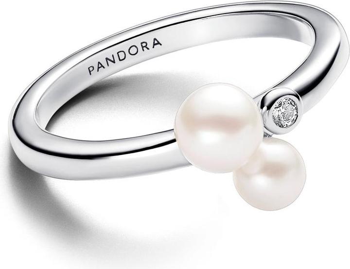 Image du produit Pandora Bague duo Treated Freshwater Cultured Pearls (54, Argent 925)