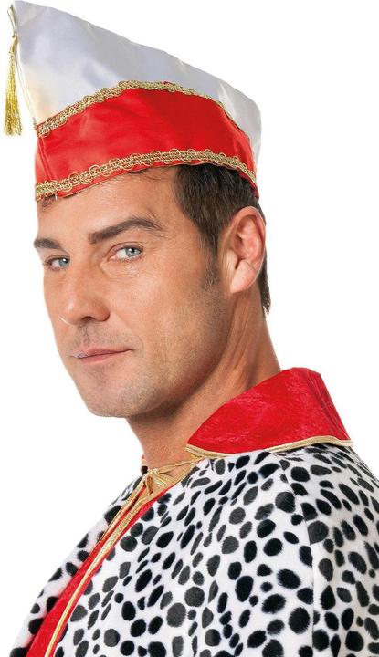 Actual product image Metamorph Narrenkappe rot-weiss - Karnevalsmütze für Fasching