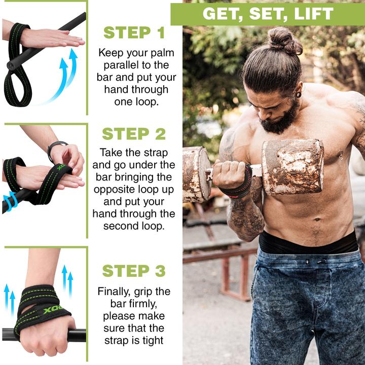 Actual product image Rdx Gym Lifting Cotton Straps