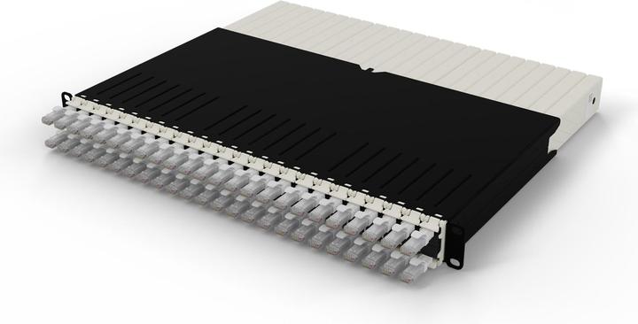 Actual product image PATCHBOX one / 8RU / Cat 6A, UTP, 0.8 m, white (U/UTP, CAT6a, 0.80 m)