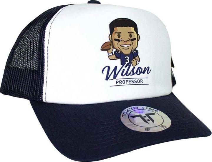 Actual product image Tokyo Time Unisex Adult Russell Wilson NFLPA Mesh Back Baseball Cap (One size)