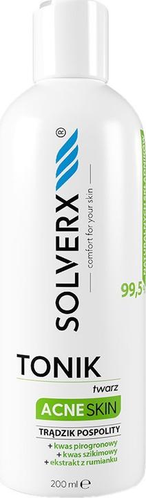 Actual product image Solverx Acne Skin Face And Eye Tonic For Acne And Oily Skin 200Ml (Tonic water, 200 ml)