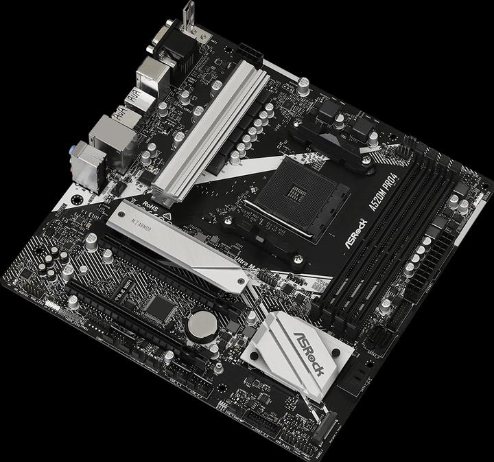 Actual product image AsRock A520M Pro4 (AM4, AMD A520, mATX)
