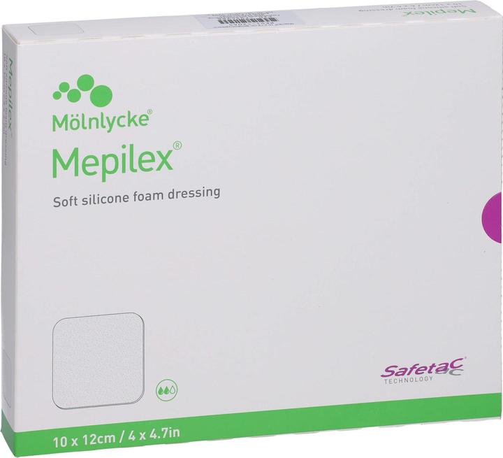 Mepilex Schaumverband mit Safetac à 10 x 12cm (5 x)