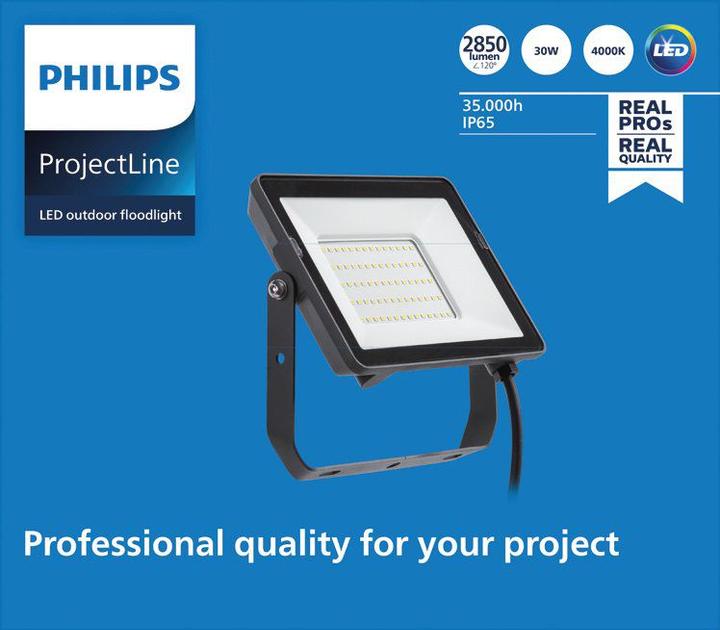 Immagine prodotto Philips ProjectLine 8719514954526 Proiettore LED 30 W Bianco Naturale (2850 lm, IP65)