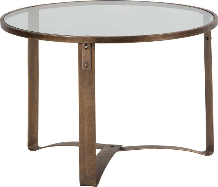 Actual product image BePureHome Side table Occasional Metal Glass Antique Brass (Ø 65 x 45 cm)