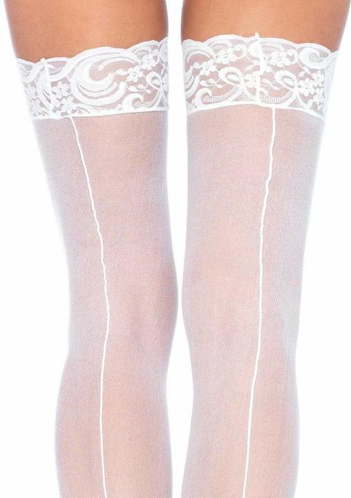 Image du produit Leg Avenue Bas Avec Couture Dorsale Blanc