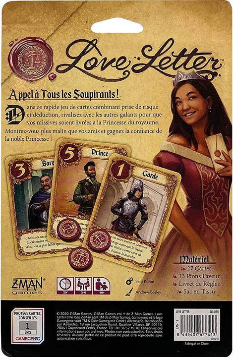 Actual product image Z-Man Games Love Letter (French)