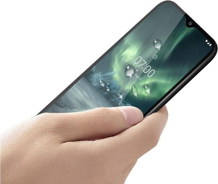 Actual product image Screenguard Nokia 7.2 Full Screen Protective Glass Film 2.5D 9H (1 Piece, Nokia 7.2)