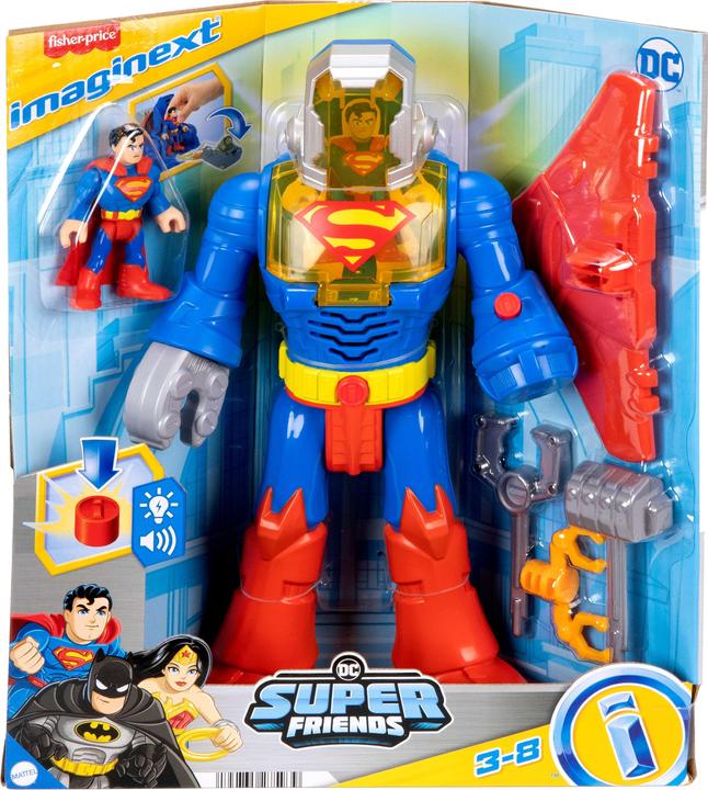Actual product image Imaginext DC Super Friends Superman Insider in exo-suit