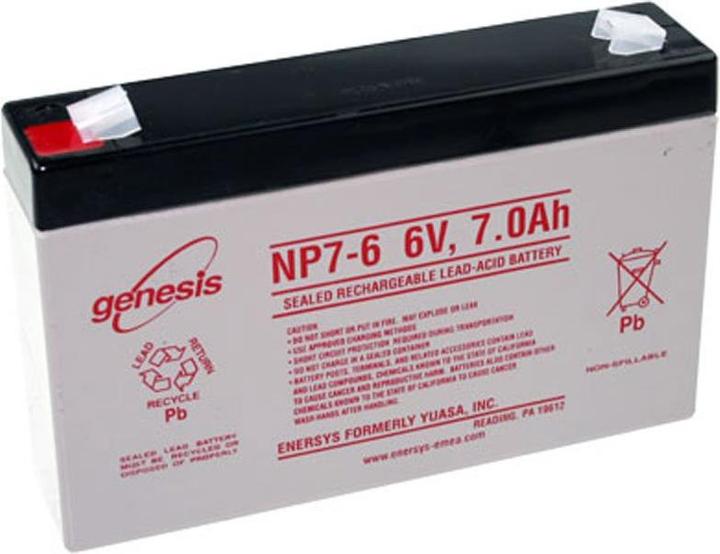 Actual product image Hawker Energy Hawker Enersys Genesis NP7-6 Blei Akku 6 Volt 7000mAh (6 V, 7 Ah)