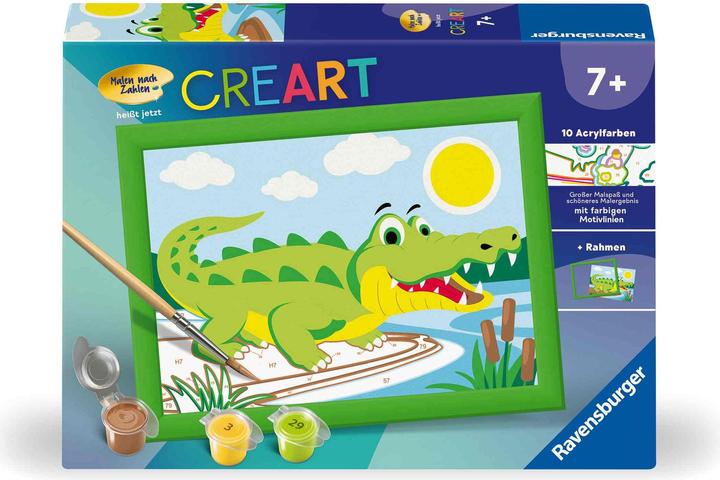 Immagine prodotto Ravensburger CreArt - Pittura con i numeri 23953 - Coccodrillo sulla terraferma - Bambini dai 7 anni in su