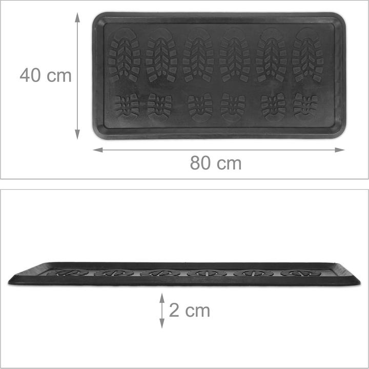 Produktbild Relaxdays Fussmatte (80 x 40 x 2 cm)