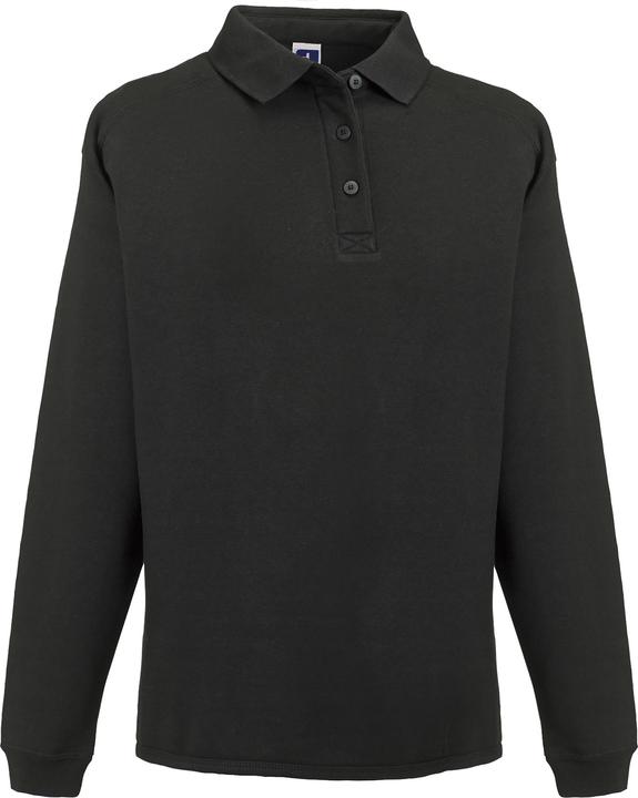 Russell Europe Sweatshirt mit Knopfleiste und Kragen