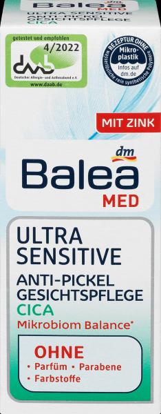 Produktbild dm Balea Med Ultra Sensitive Anti-Pickel (50 ml, 24h Creme)