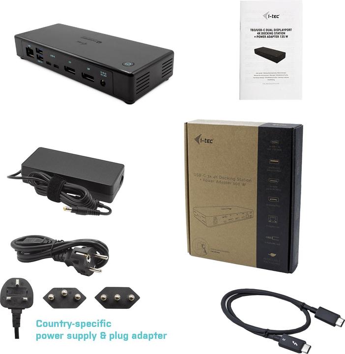 Actual product image i-tec TB3CDUALDPDOCKPDCH + PD 85W (Thunderbolt, 269 Ports)
