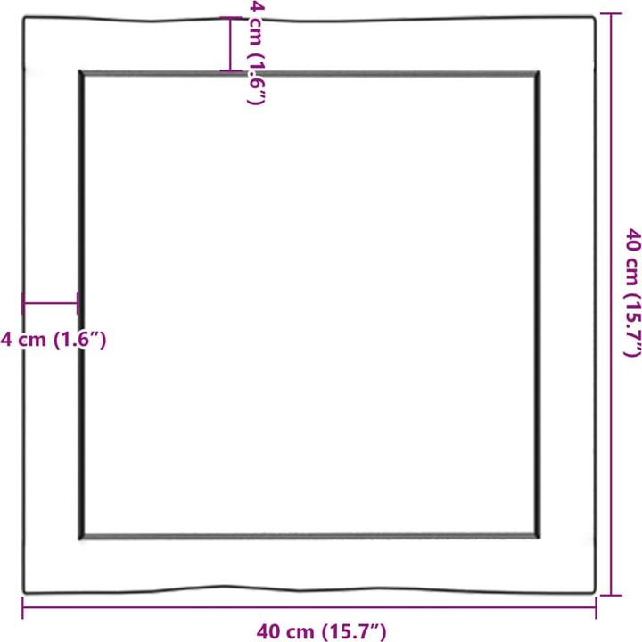 Actual product image VidaXL Chaim (40 x 40 x 4 cm)