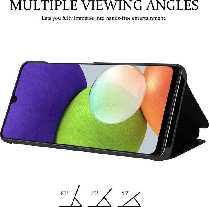 Produktbild Cadorabo Smart View Spiegel Book Hülle (Samsung Galaxy M22, Samsung Galaxy A22, Samsung Galaxy A32)