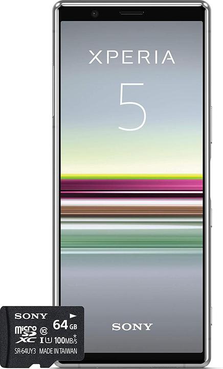 Produktbild Sony Xperia 5 Bundle (128 GB, Grey, 6.10", Hybrid Dual SIM, 12 Mpx, 4G)