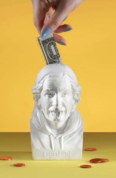 Immagine prodotto Donkey Products Banca di monete storiche Hipster Einstein