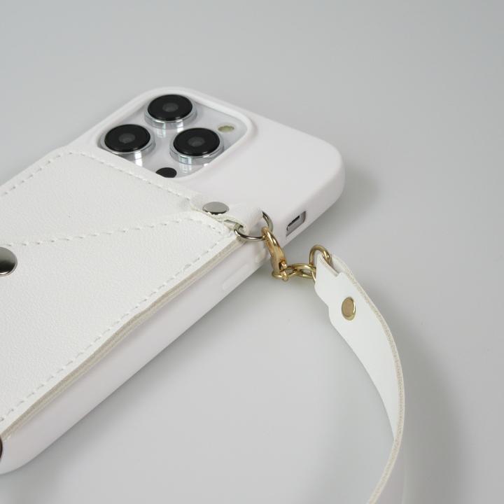 Immagine prodotto PhoneLook Coque Silicone soft touch avec pochette à cartes ou argent en cuir et lanière intégrée (Apple iPhone 14 Pro)