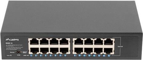 Actual product image Lanberg RSGE-16 Network Switch Unmanaged Gigabit Ethernet (10/100/1000) 1U (16 Ports)