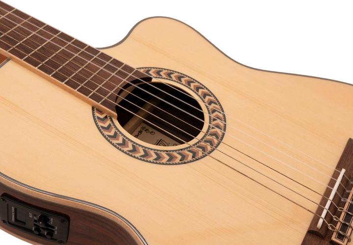 Actual product image Dimavery TB-100 classical guitar, natural (Classical guitar)
