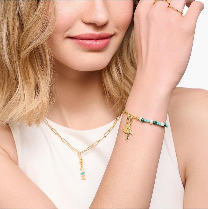 Produktbild Thomas Sabo Charm-Anhänger Flugzeug Vergoldet (925er Silber)