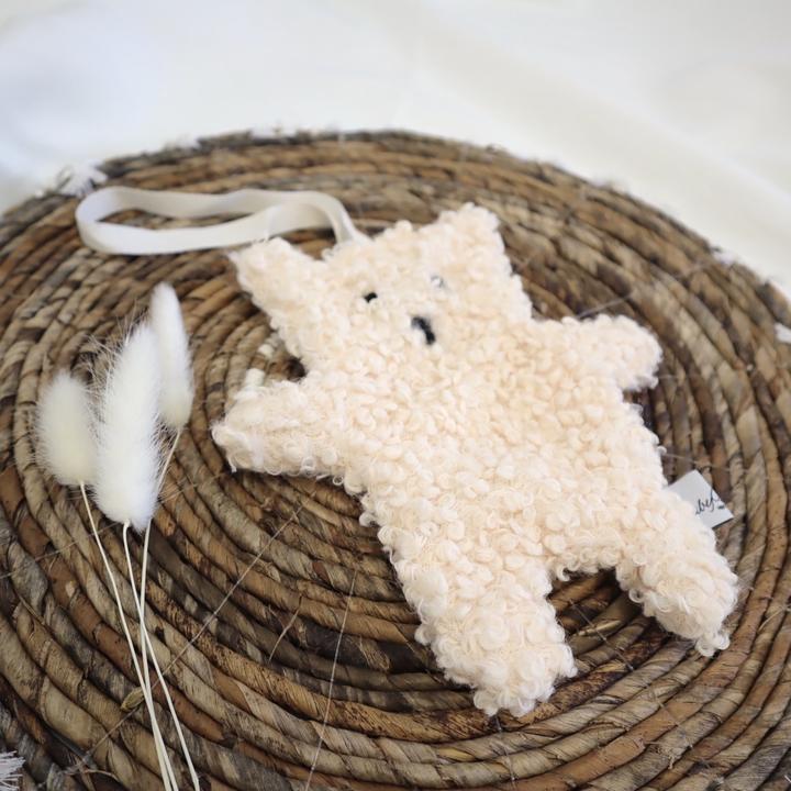 Actual product image Baby-Nest Teddy Cream Pacifier Cloth