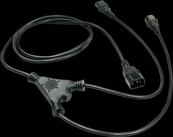 Produktbild Lindy 2m IEC C14 auf 2x IEC C13 Y-Netzkabel (2 m)